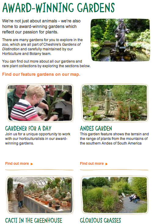 Chester Zoo Award Winning Gardens